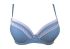 Бюстгальтер Push-Up "Мереживні смужки" синій