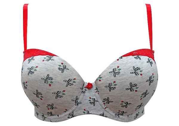 Бюстгальтер "Трояндочки з бантиками"