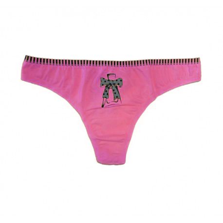 Міні-стрінги жіночі "Бантик" рожеві