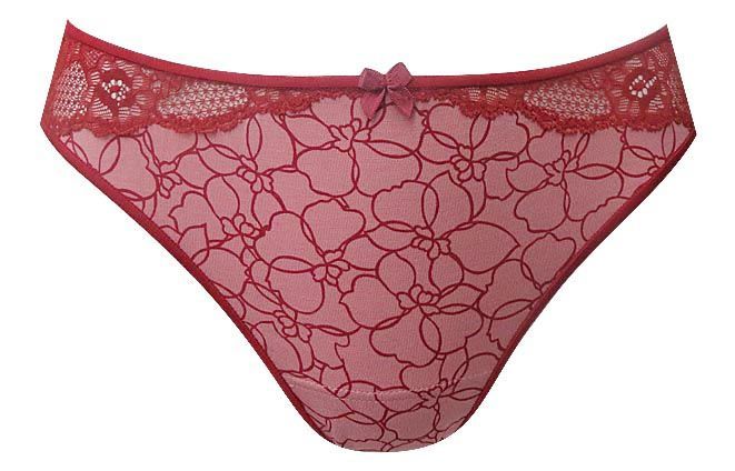 Міні-стрінги жіночі "Квіточки" рожеві