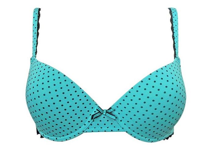 Бюстгальтер "Горошок з мереживом"