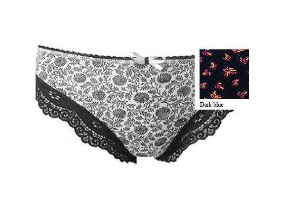 Міні-бікіні "Мереживо по краю абстрактний" темно-сині