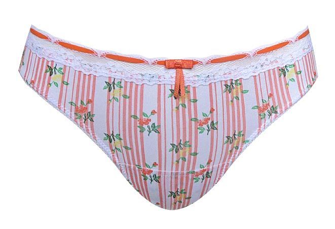 Міні-бікіні "Мереживо з трояндами" рожеві