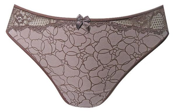 Міні-бікіні "Квіточки" коричневі
