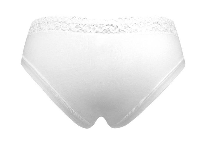 Міні-бікіні "Однотон з мереживом" білі