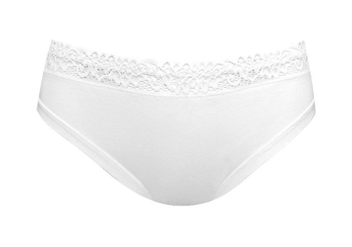 Міні-бікіні "Однотон з мереживом" білі