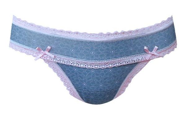 Міні-бікіні "Мереживні смужки" сині