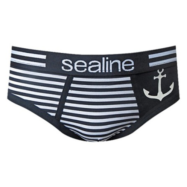 Труси спорт чоловічі "Смужки з якорем" темно-сині
