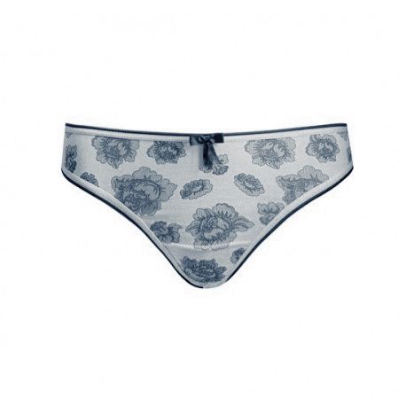 Міні-стрінги жіночі "Троянди" сірі