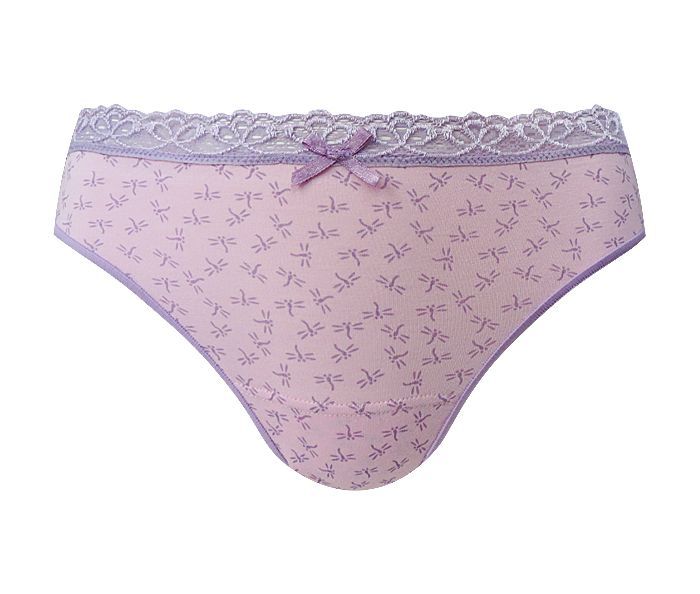 Міні-стрінги жіночі "Бабки з мереживом" рожеві