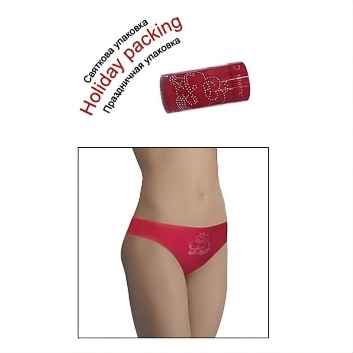 Міні-стрінги жіночі "Царівна жаба" червоні